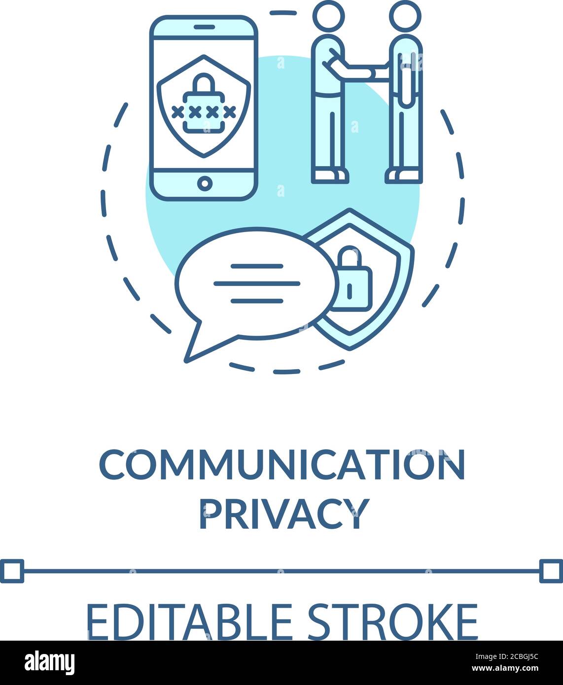 Communication privacy concept icon Stock Vector Image & Art - Alamy