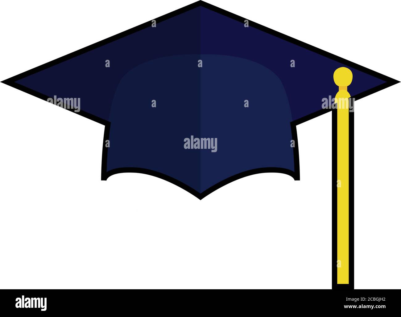 Isolated graduation cap icon Stock Vector
