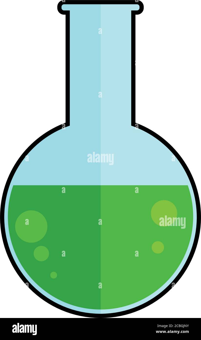 Isolated test tube icon Stock Vector