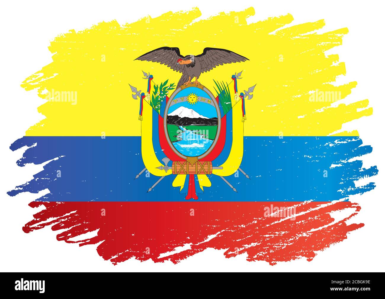 Animal De La Bandera De Ecuador Flag of Ecuador, Republic of Ecuador. Template for award design, an  official document with the flag of Ecuador Stock Vector Image & Art - Alamy
