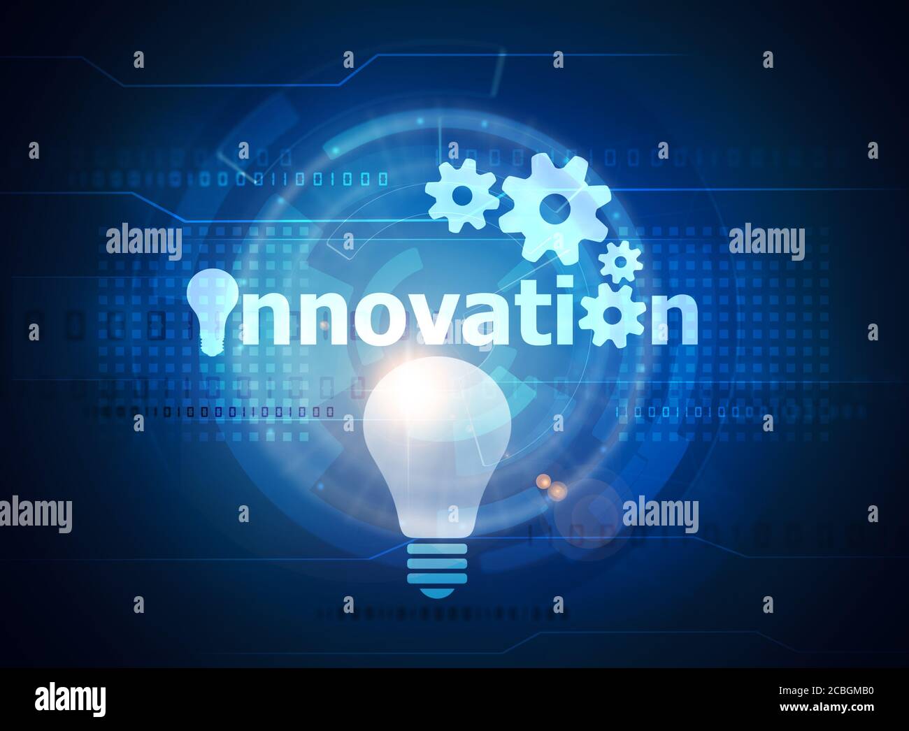 innovation concept bulb symbol Stock Photo