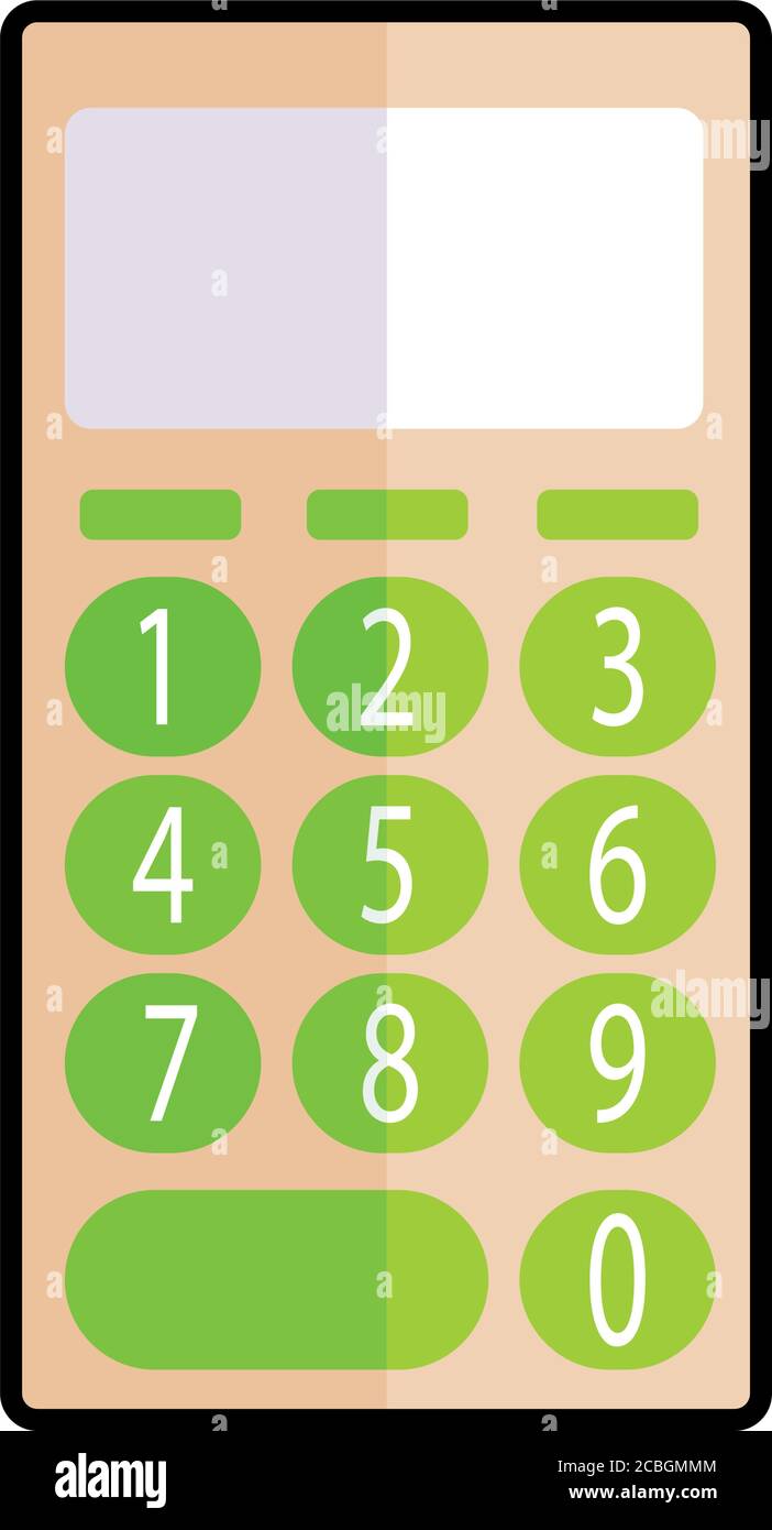 Isolated calculator icon Stock Vector