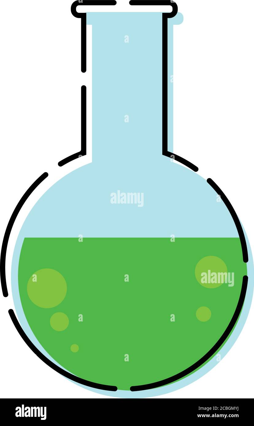 Isolated test tube icon Stock Vector