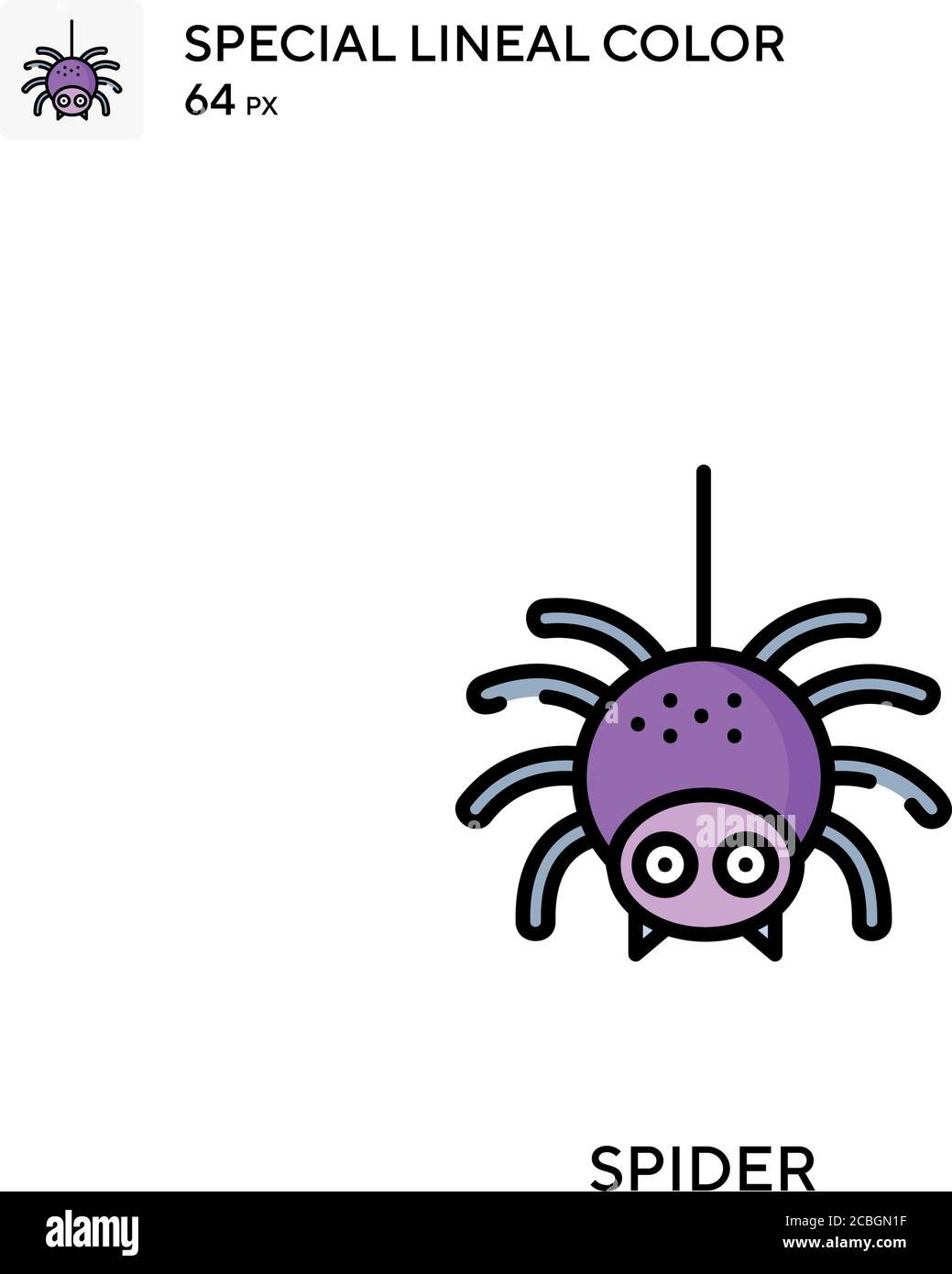 Spider special lineal color vector icon. Spider icons for your business ...