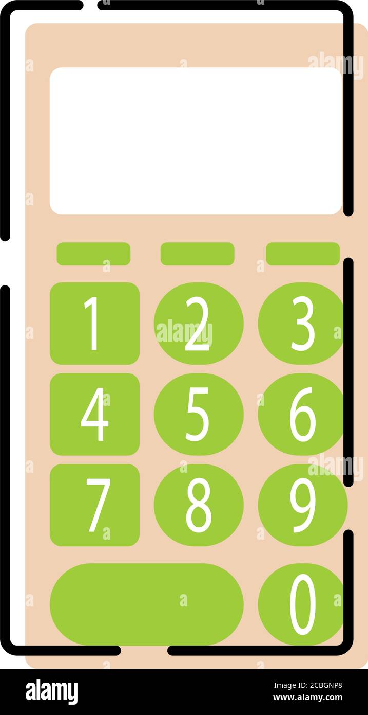 Isolated calculator icon Stock Vector