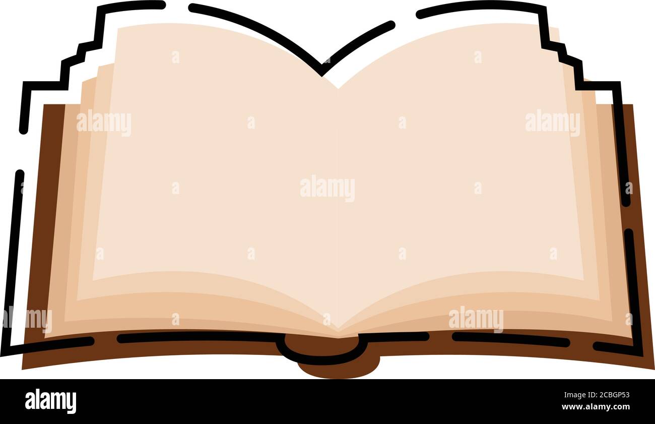 Isolated open book icon Stock Vector