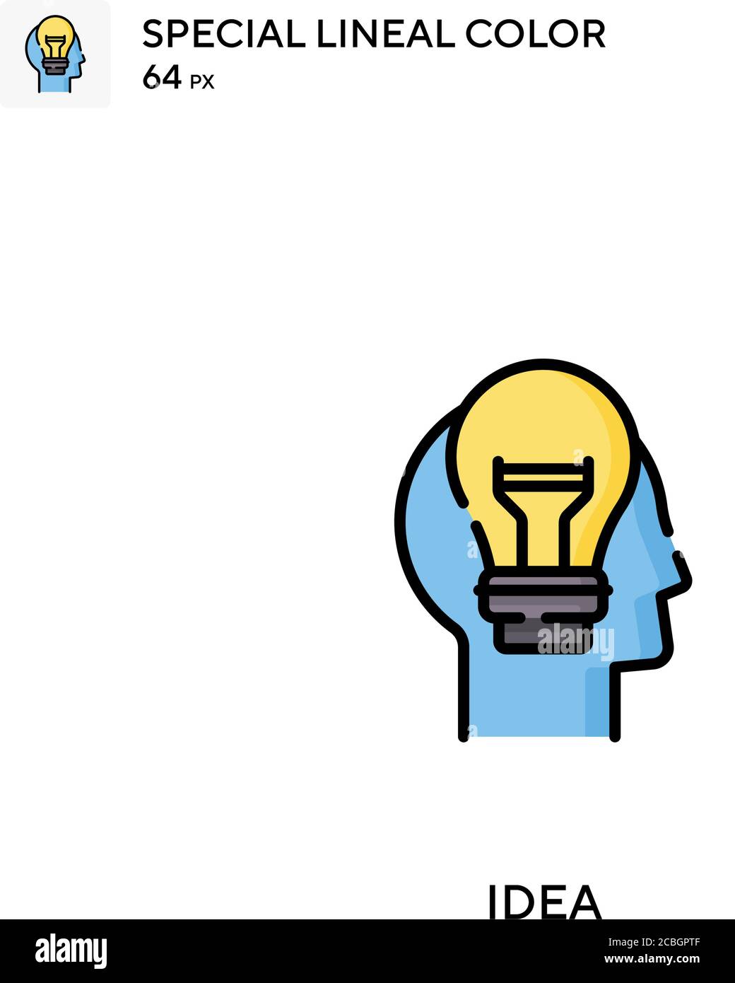 Idea special lineal color vector icon. Idea icons for your business ...