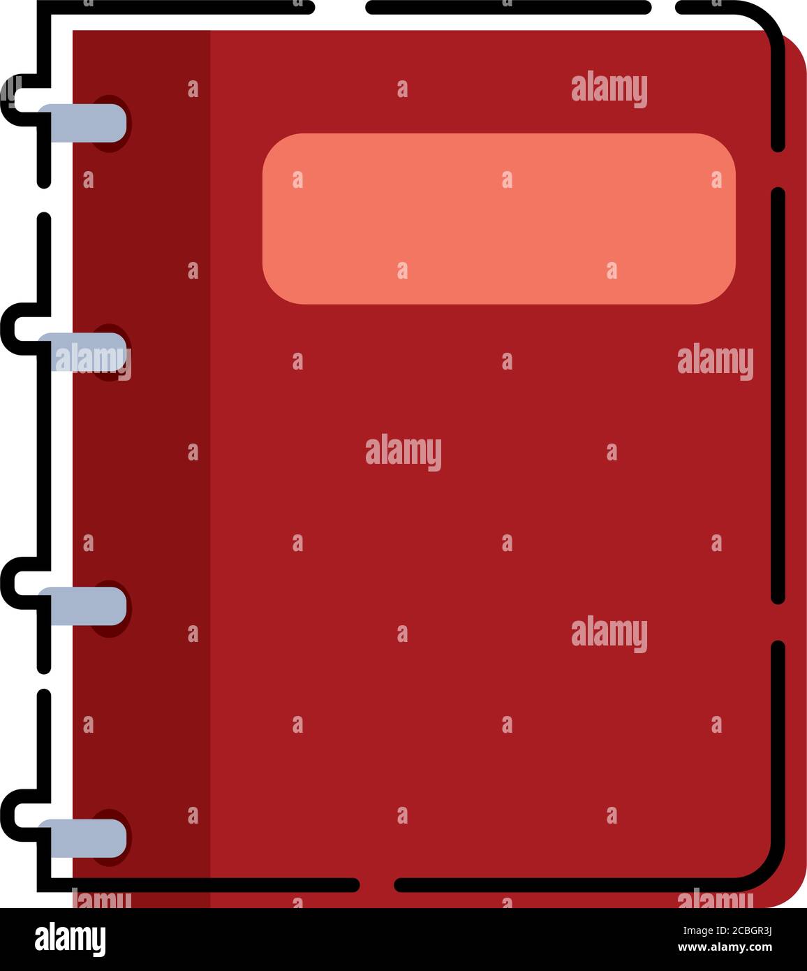 Isolated notebook icon Stock Vector