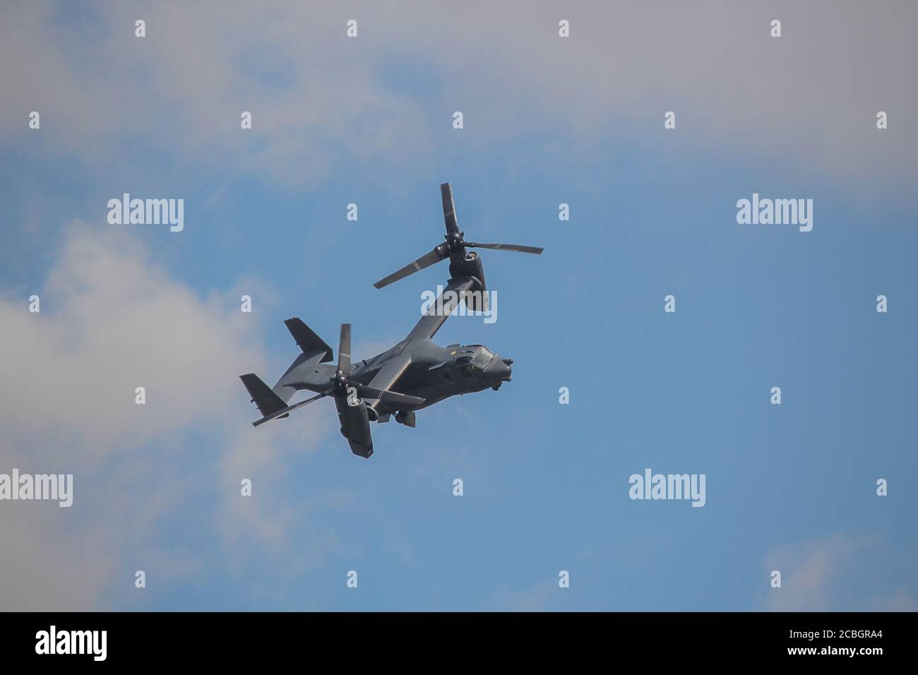 A Bell-Boeing CV-22B Osprey tiltrotor military aircraft Stock Photo