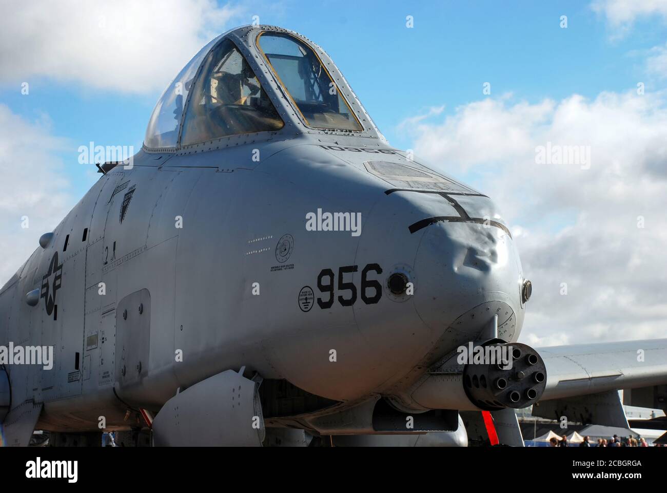 A Fairchild-Republic A-10C Thunderbolt 'Warthog' attack aircraft Stock Photo