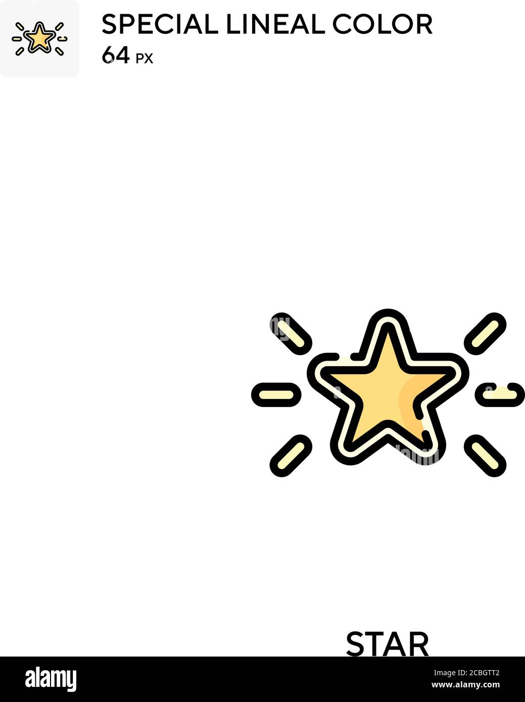 Star special lineal color vector icon. Star icons for your business ...