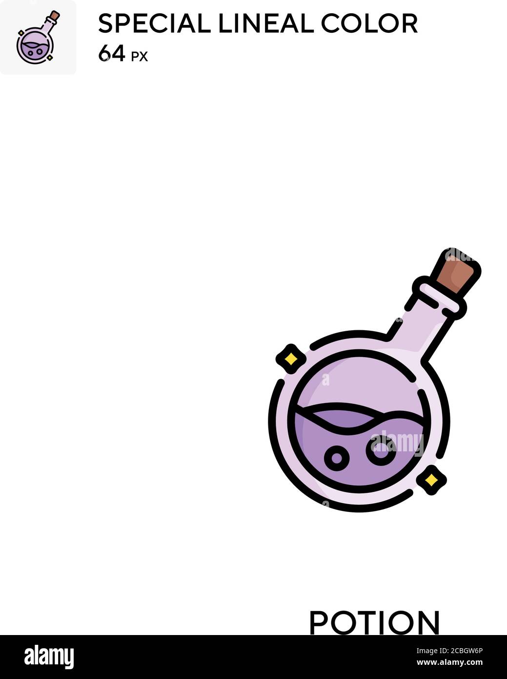 Potion special lineal color vector icon. Potion icons for your business ...