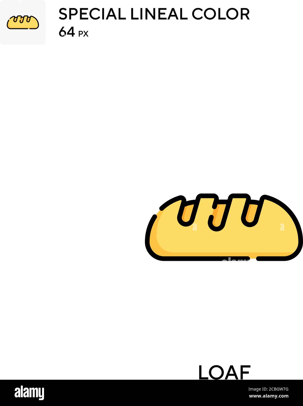 Loaf special lineal color vector icon. Loaf icons for your business ...