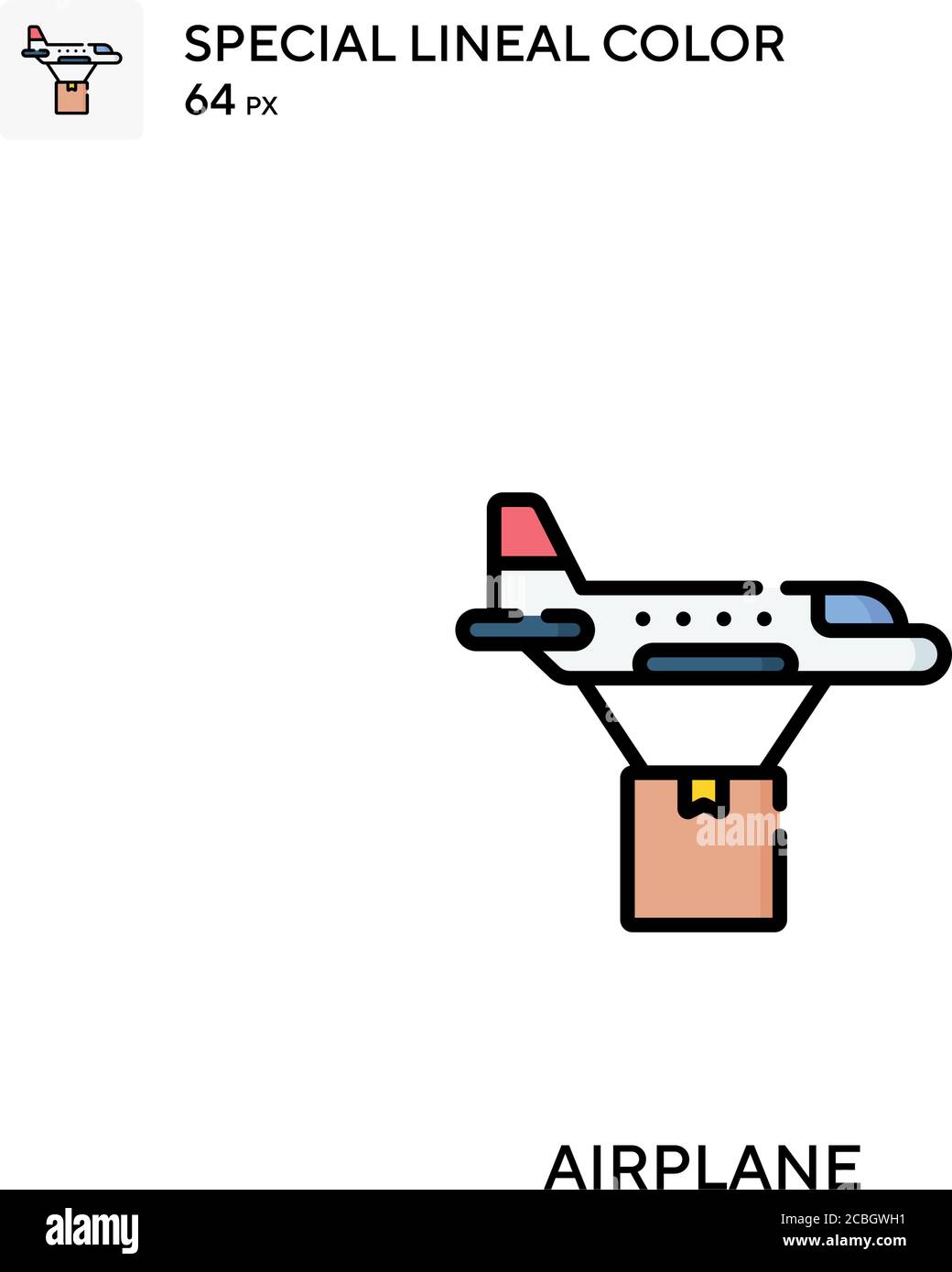 Airplane special lineal color vector icon. Airplane icons for your ...