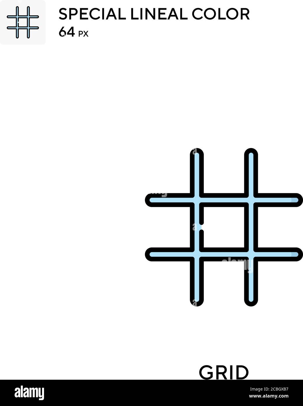 Grid special lineal color vector icon. Grid icons for your business ...