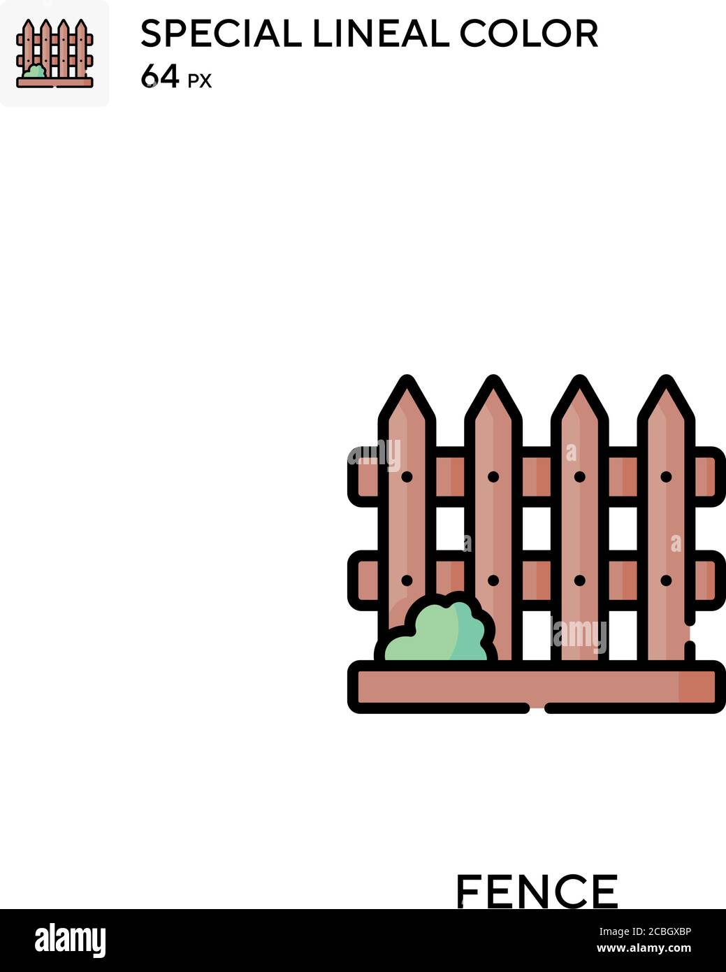 Fence special lineal color vector icon. Fence icons for your business ...