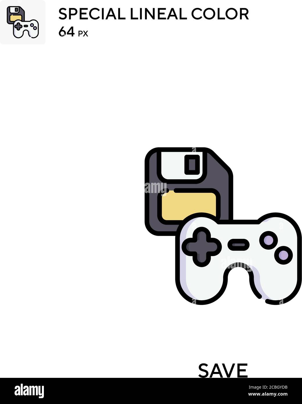 Save special lineal color vector icon. Save icons for your business ...