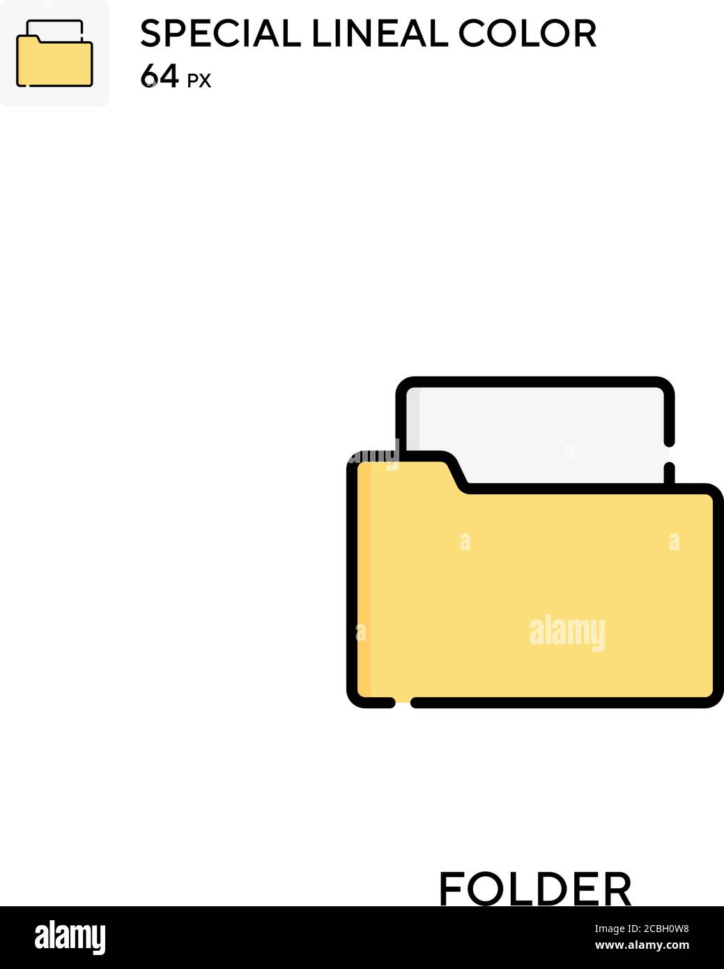 Folder special lineal color vector icon. Folder icons for your business ...