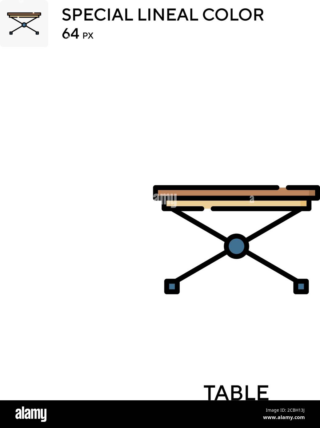 Table special lineal color vector icon. Table icons for your business ...