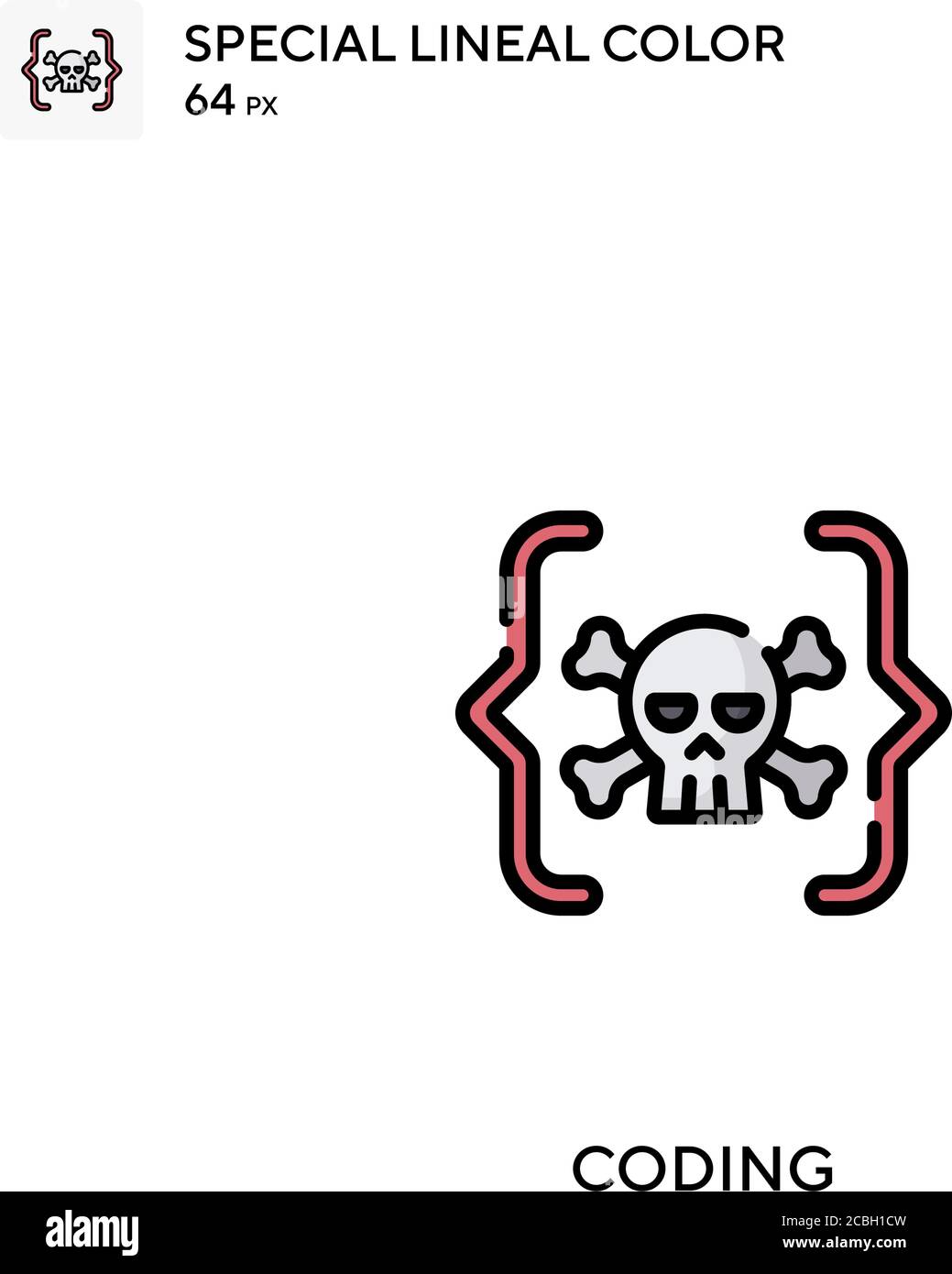 Coding special lineal color vector icon. Coding icons for your business ...