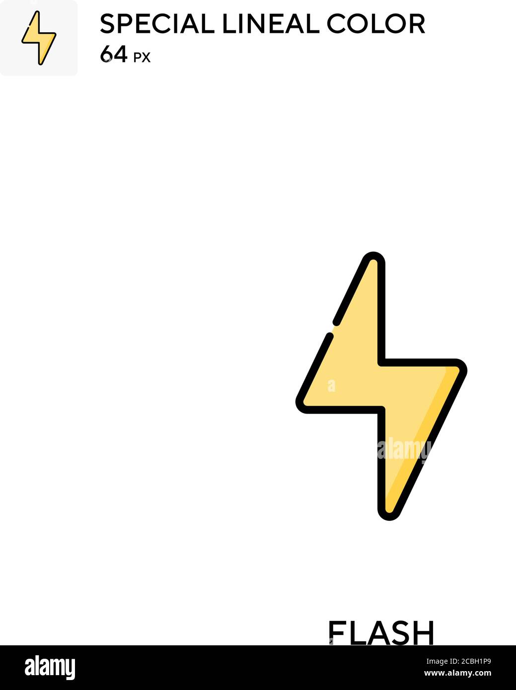 Flash special lineal color vector icon. Flash icons for your business ...