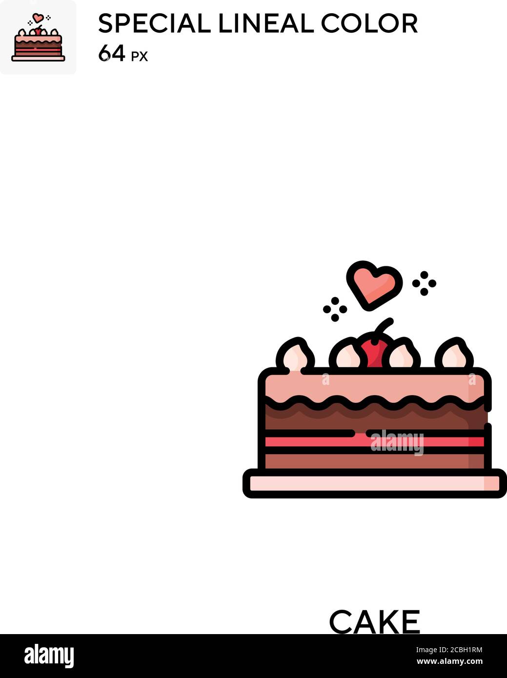 Cake special lineal color vector icon. Cake icons for your business ...