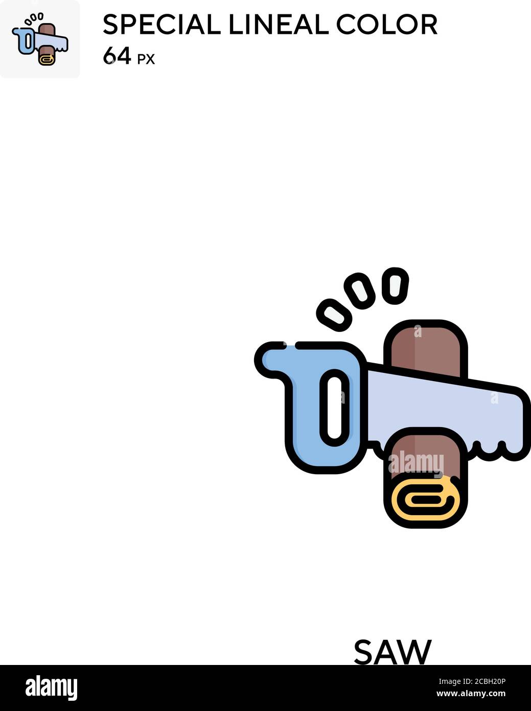 Saw special lineal color vector icon. Saw icons for your business ...