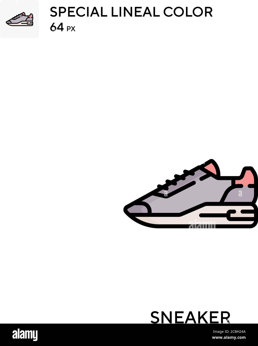 Sneaker special lineal color vector icon. Sneaker icons for your ...