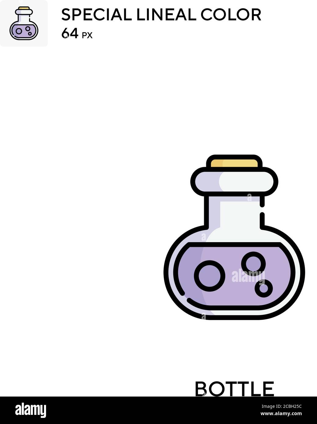 Bottle special lineal color vector icon. Bottle icons for your business ...
