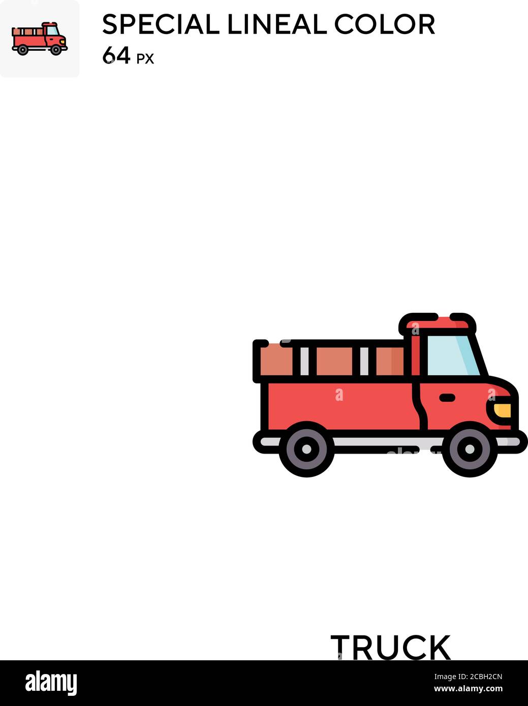 Truck special lineal color vector icon. Truck icons for your business ...