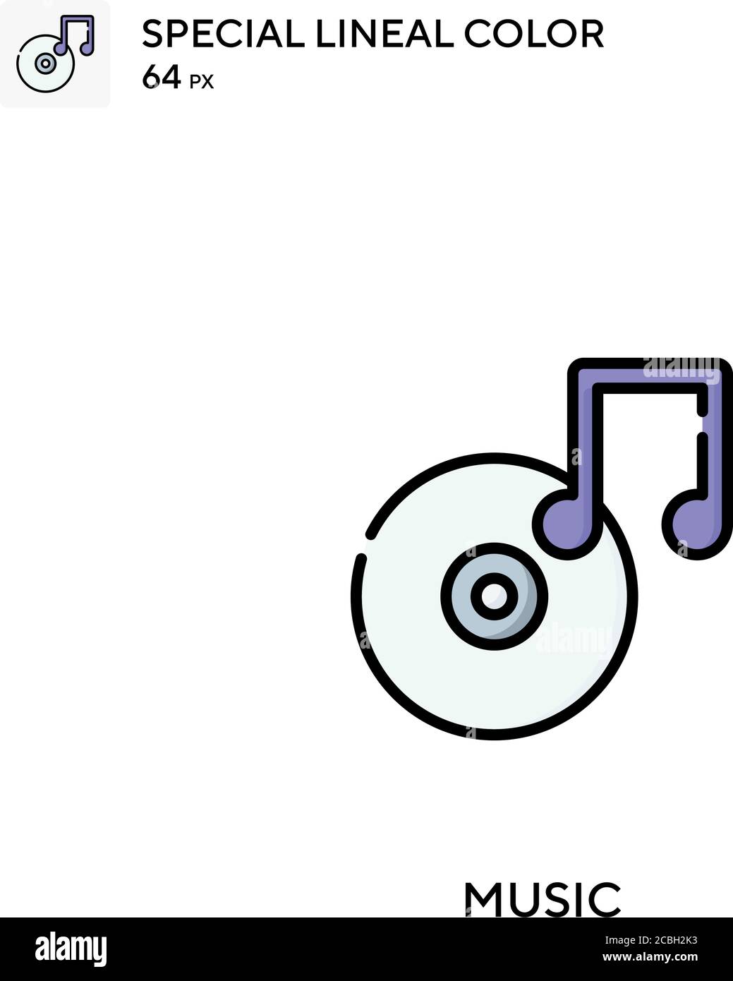 Music special lineal color vector icon. Music icons for your business ...