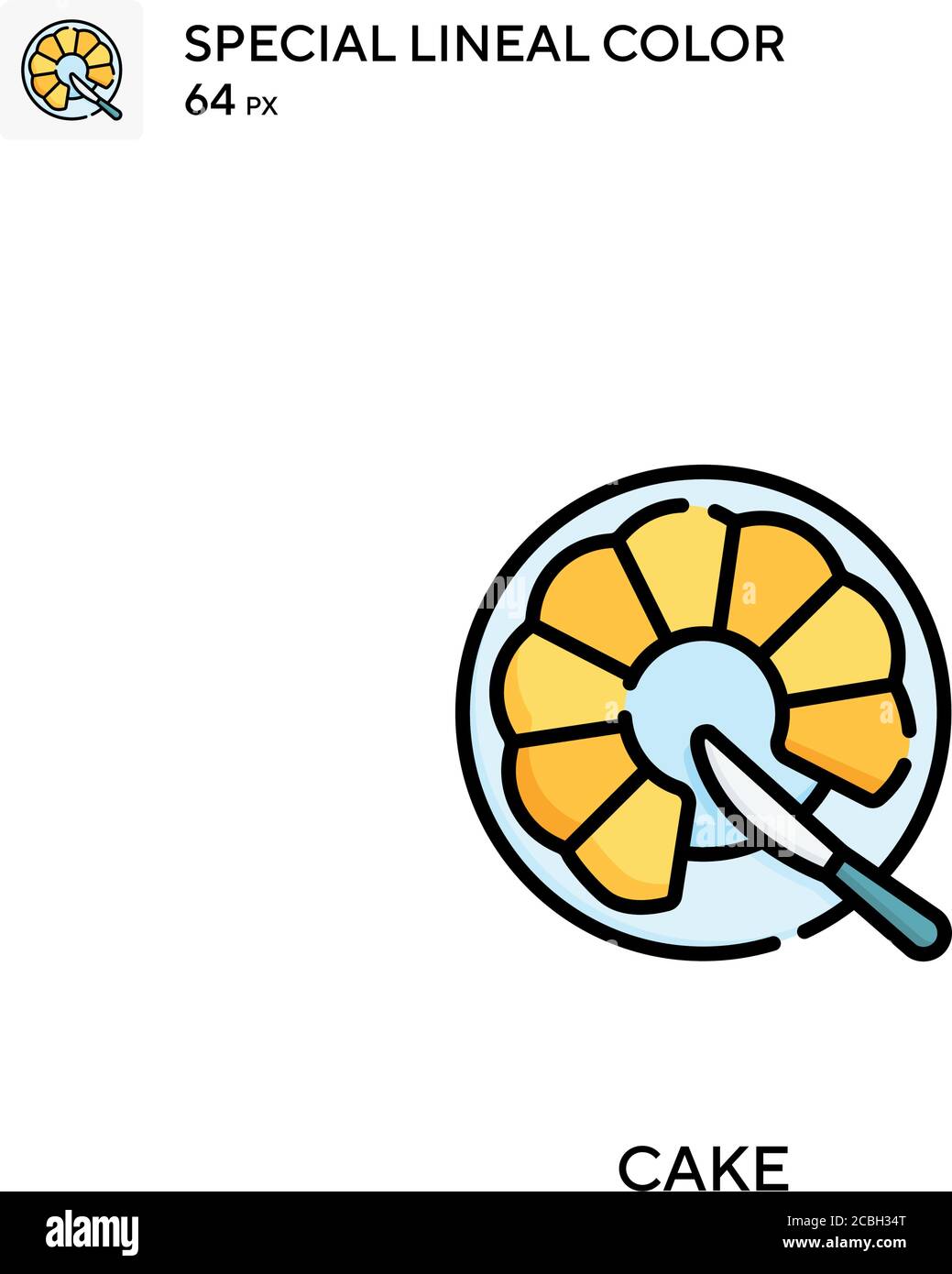 Cake special lineal color vector icon. Cake icons for your business ...