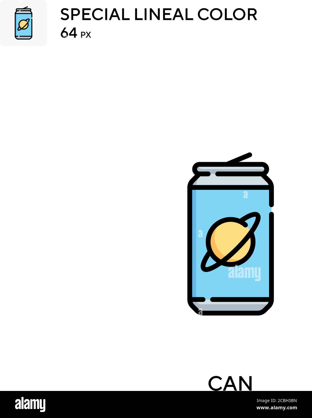 Can special lineal color vector icon. Can icons for your business ...