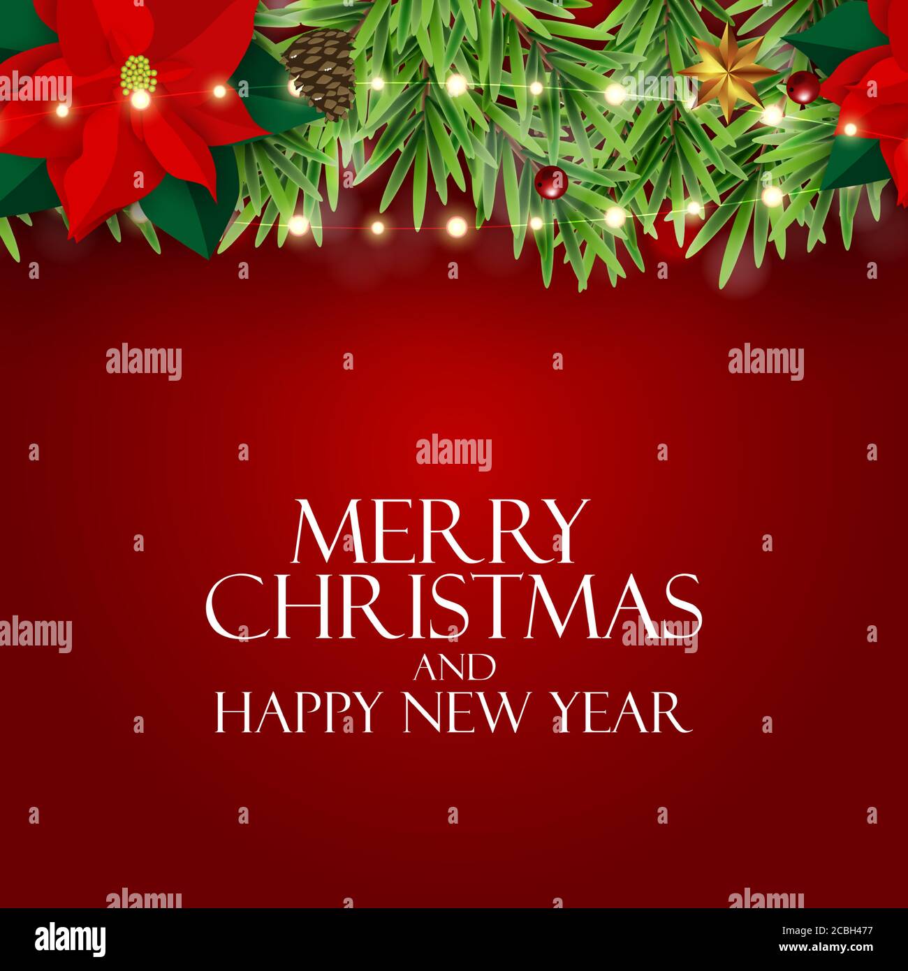 Holiday New Year and Merry Christmas Background. Vector Illustration ...
