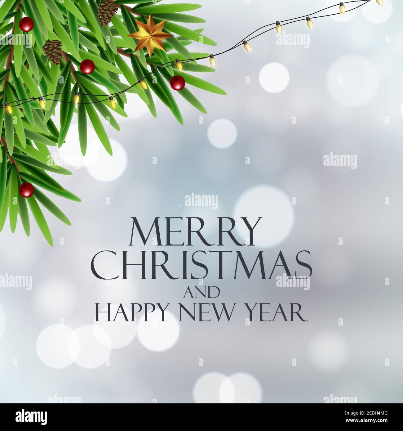 Holiday New Year and Merry Christmas Background. Vector Illustration ...