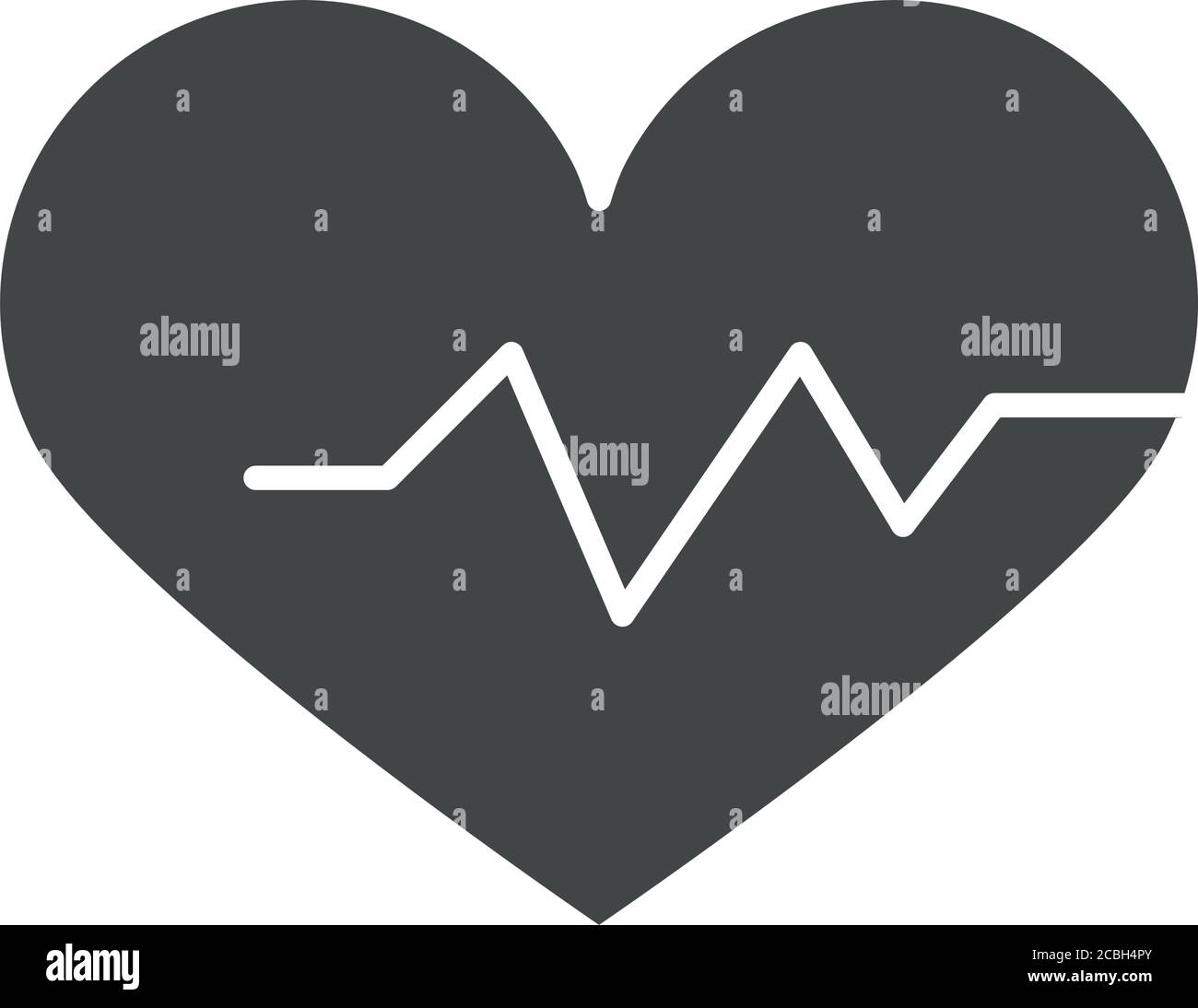 medical healthy heartbeat life silhouette icon design vector ...