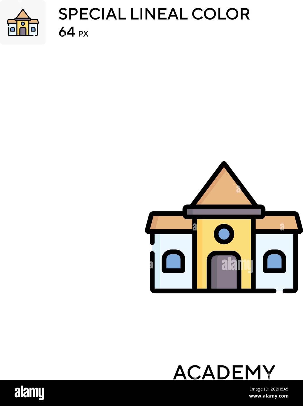 Academy special lineal color vector icon. Academy icons for your ...