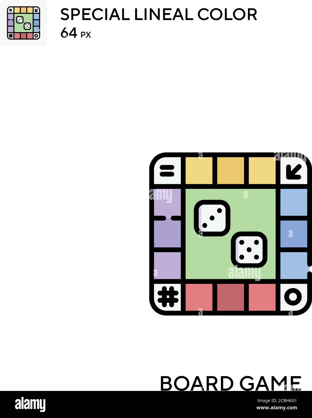 Board game special lineal color vector icon. Board game icons for your ...