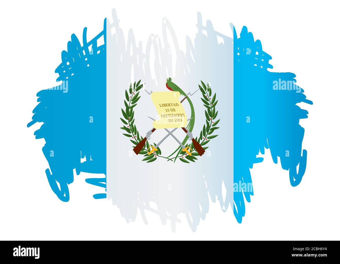 Flag of Guatemala, Republic of Guatemala. Template for award design, an ...