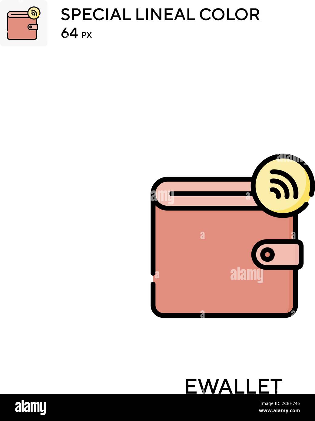 Ewallet special lineal color vector icon. Ewallet icons for your ...