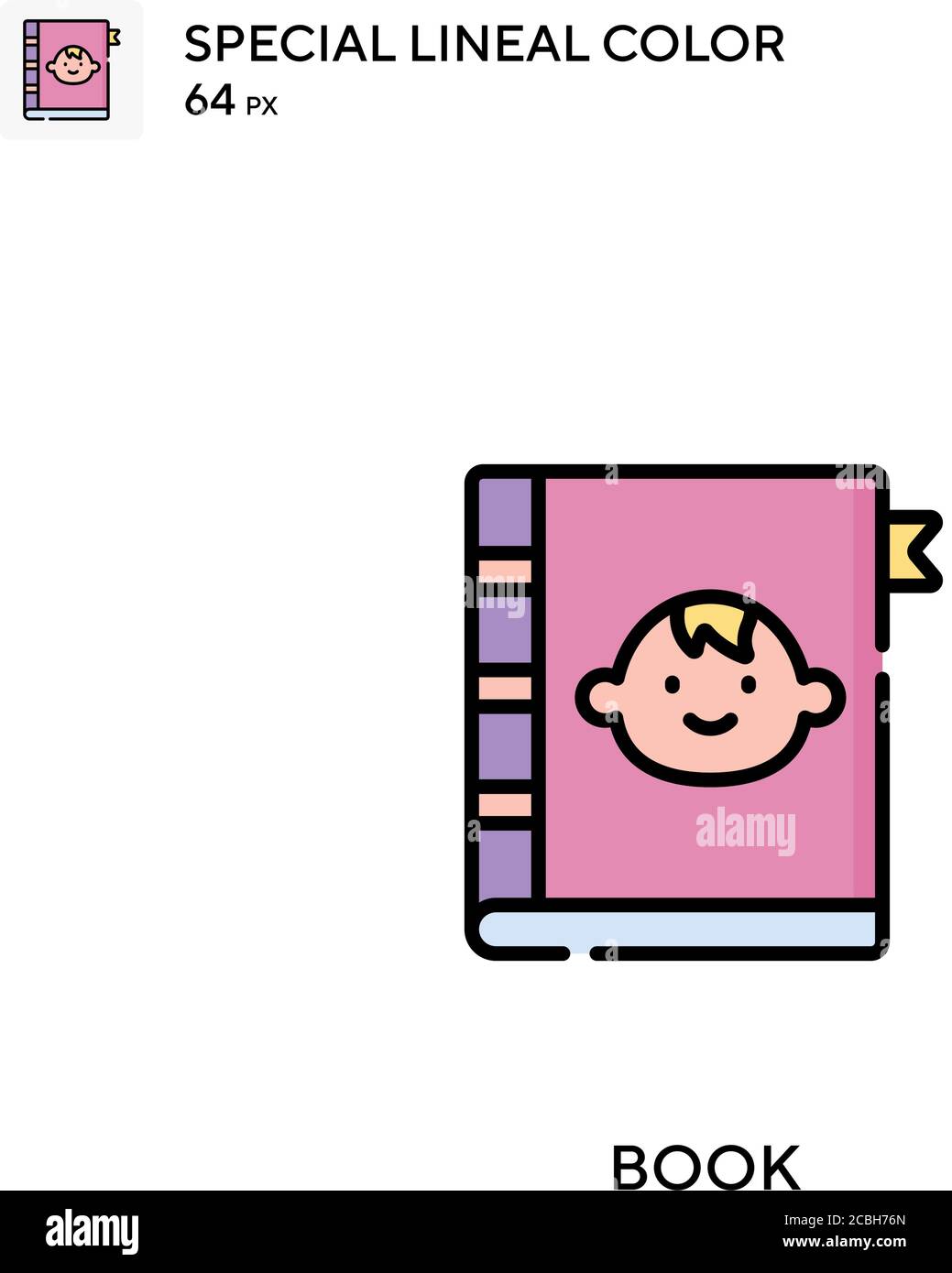 Book special lineal color vector icon. Book icons for your business ...