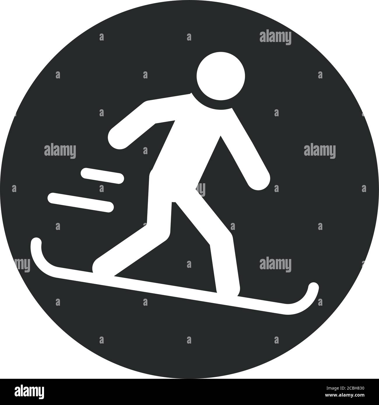 extreme sport snowboarding active lifestyle block and flat icon vector ...