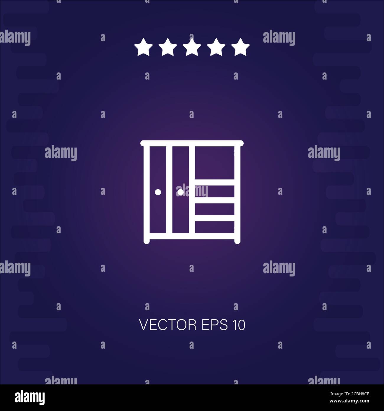 wardrobe vector icon modern illustration Stock Vector Image & Art - Alamy