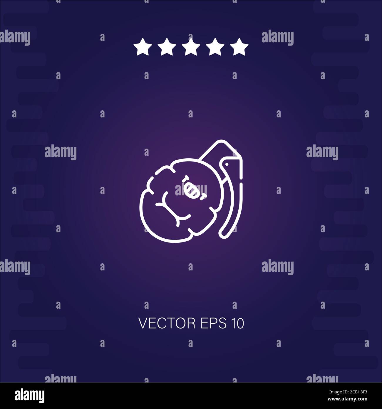 grenade vector icon modern illustration Stock Vector Image & Art - Alamy