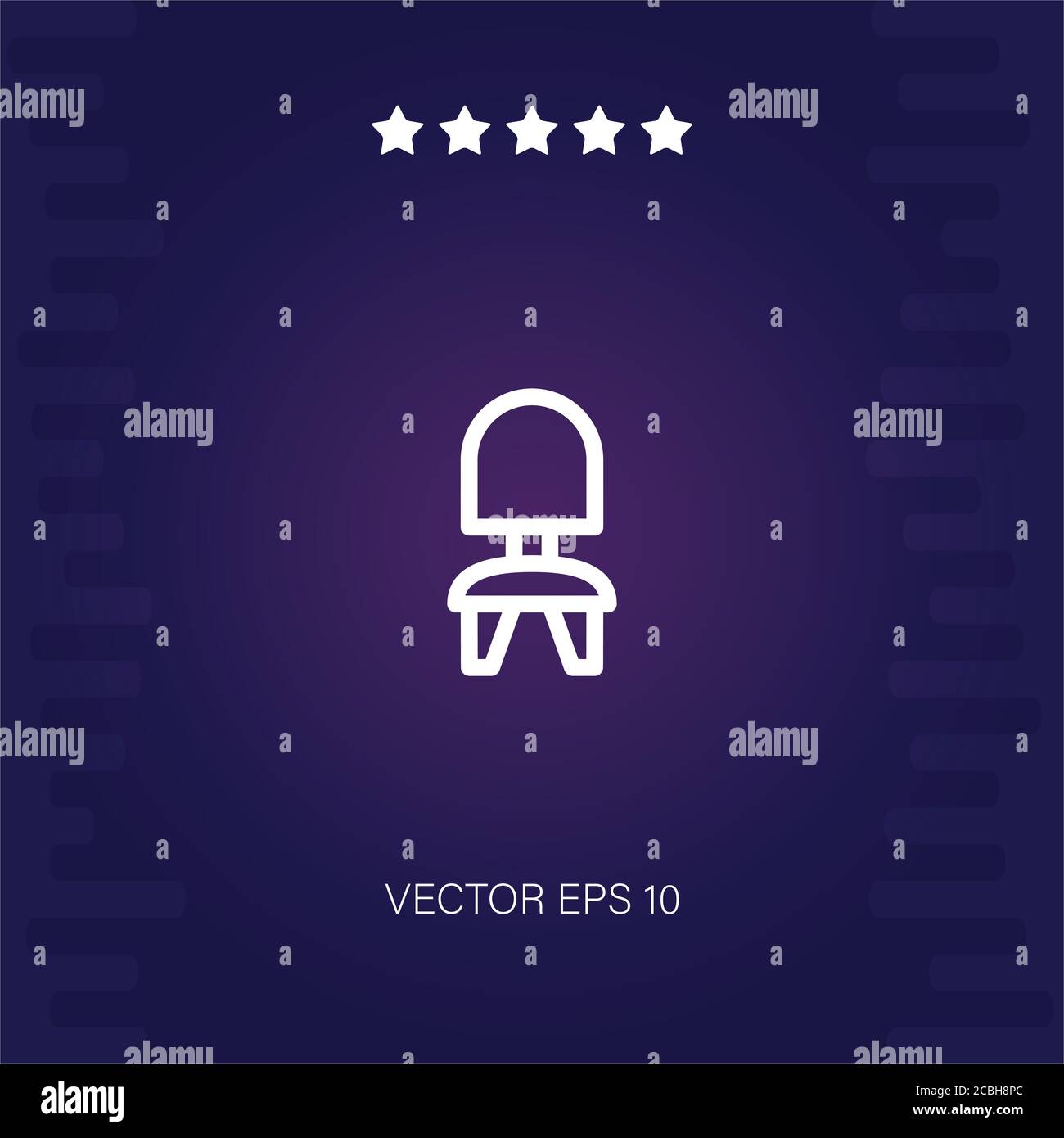 chair vector icon modern illustration Stock Vector