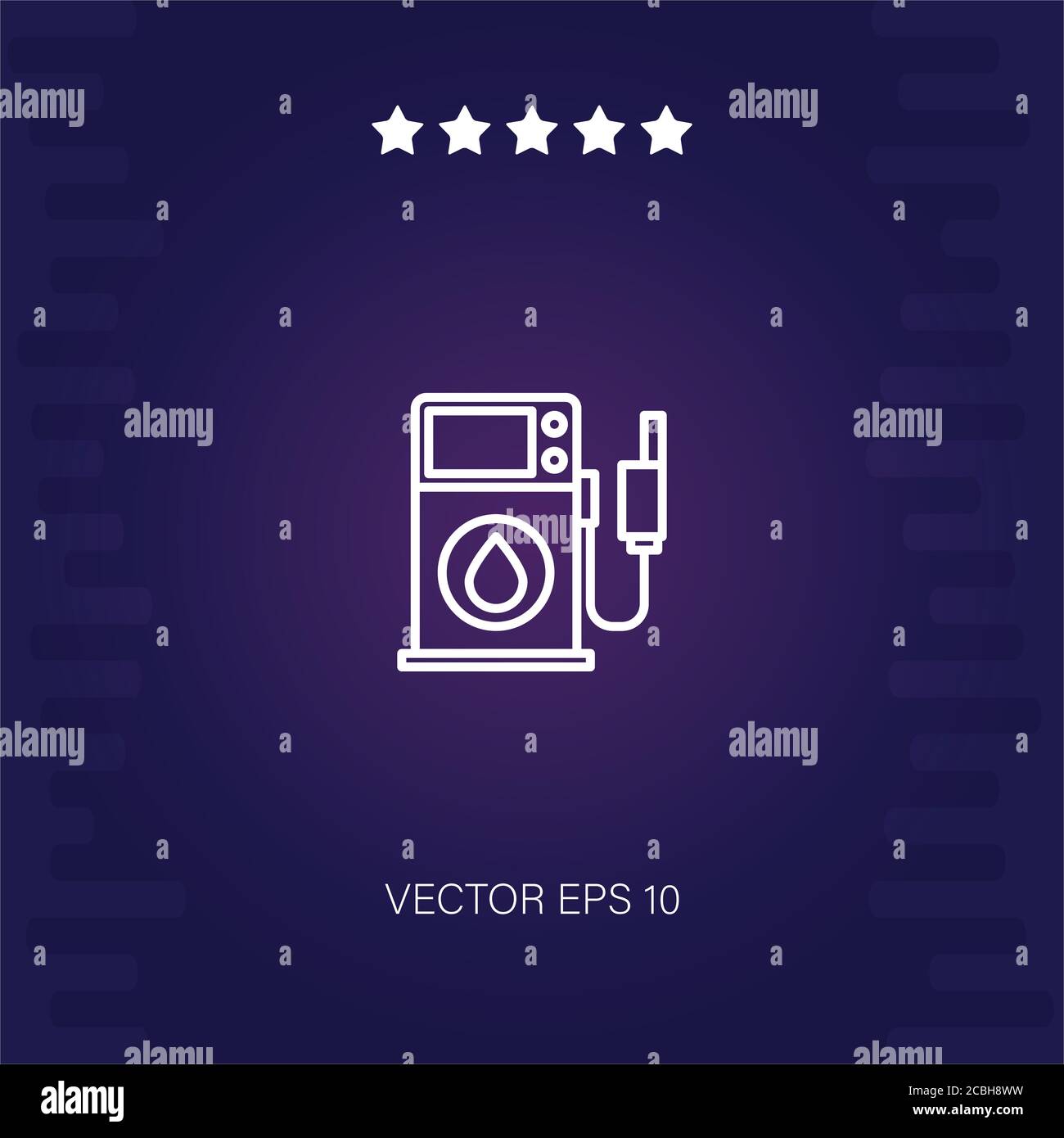 gas station vector icon modern illustration Stock Vector Image & Art ...