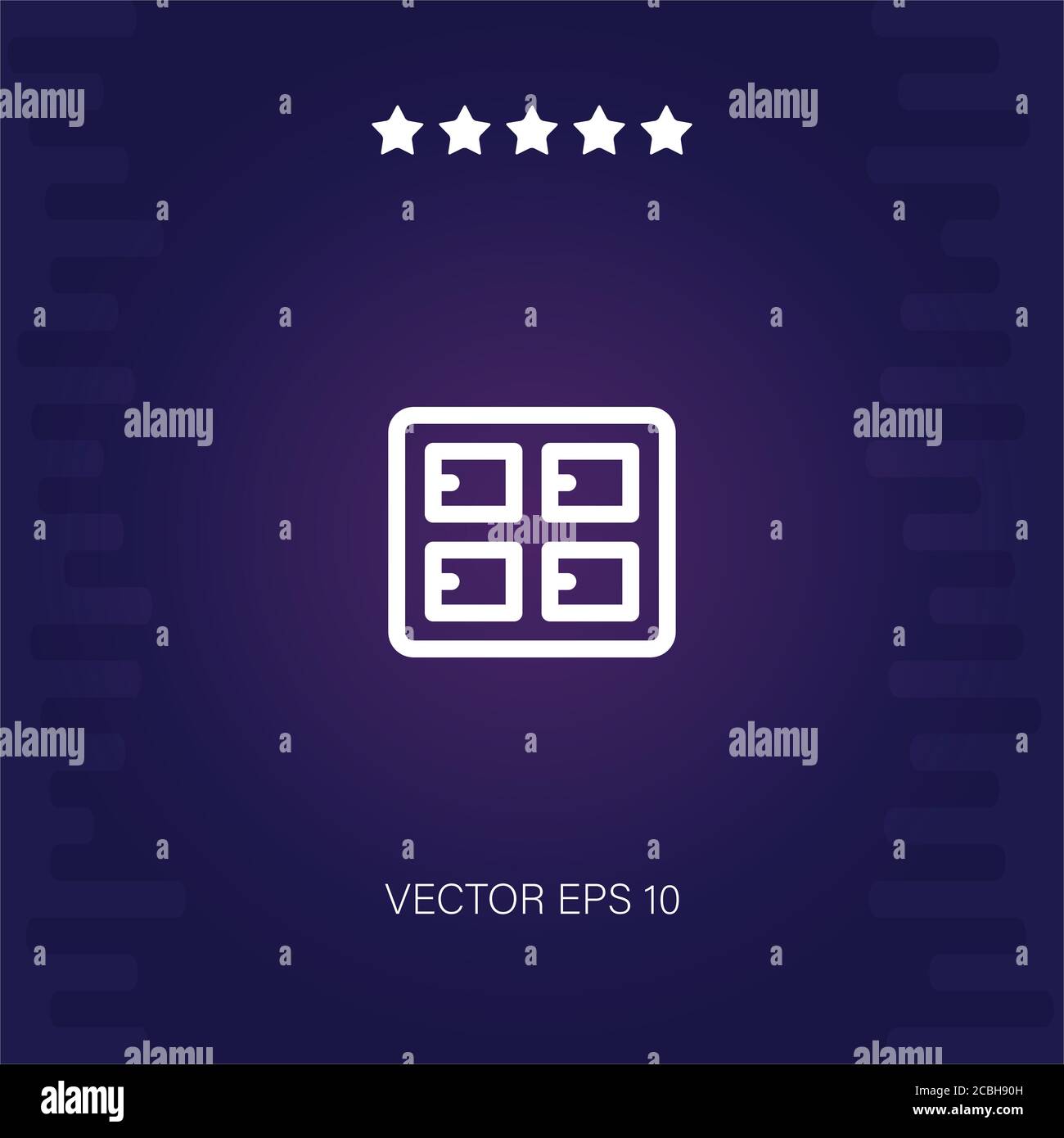 lockers vector icon modern illustration Stock Vector
