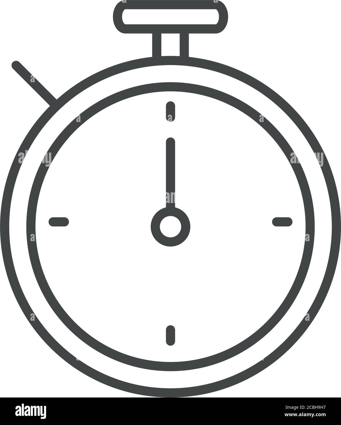 stopwatch time sport line icon design vector illustration Stock Vector ...