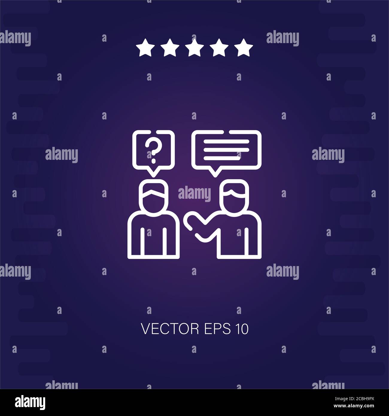 talking vector icon modern illustration Stock Vector Image & Art - Alamy