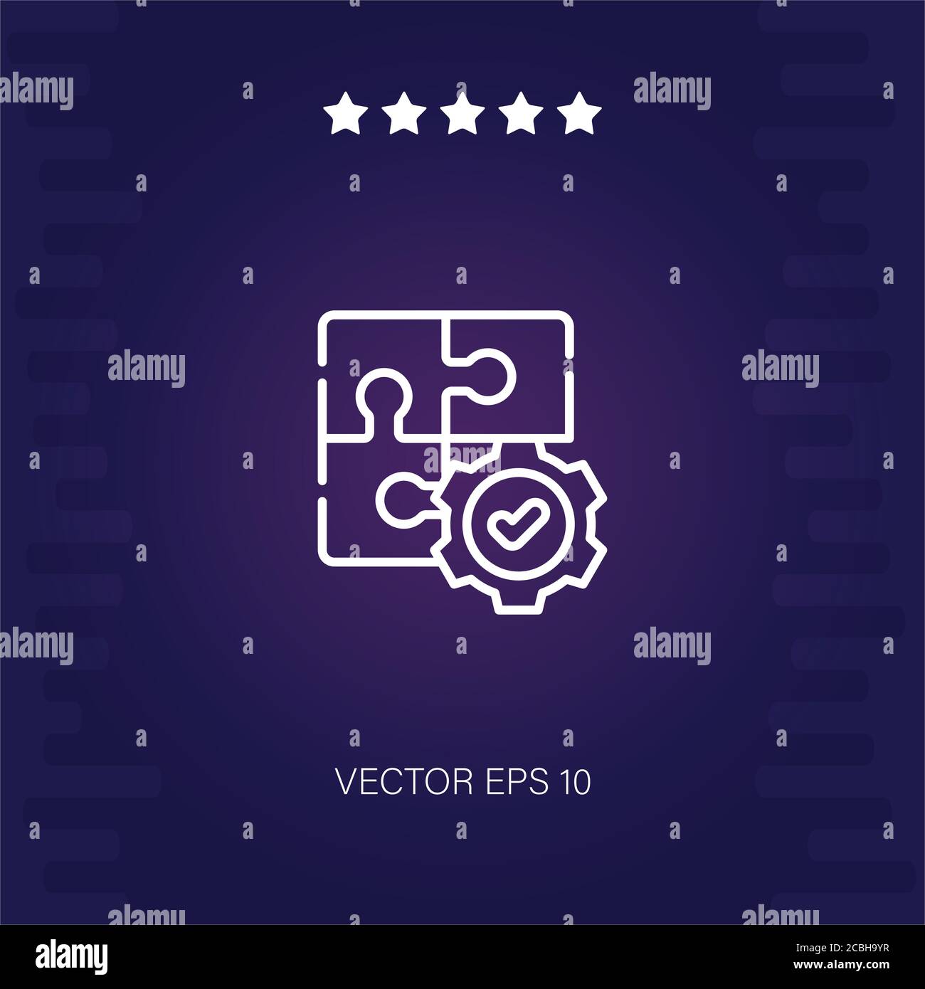 problem solving vector icon modern illustration Stock Vector